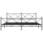 Black metal headboard and footboard bed frame 200x200 cm by vidaXL, Beds and slatted bases - Ref: Foro24-376527, Price: 140,3...