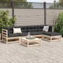 6-piece garden sofa set with solid pine wood cushions by vidaXL, Garden sets - Ref: Foro24-3299401, Price: 511,25 €, Discount: %