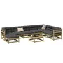 Gartensofa-Set 9-teilig aus imprägniertem Kiefernholz von vidaXL, Gartensets - Ref: Foro24-3299584, Preis: 491,89 €, Rabatt: %