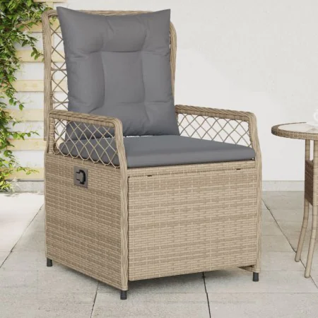 Gartenliegen 2 Stück beiges synthetisches Rattan von vidaXL, Gartenstühle - Ref: Foro24-368664, Preis: 209,58 €, Rabatt: %