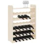 Wine rack with solid pine wood top board 67.5x25x87 cm by vidaXL, Wine racks - Ref: Foro24-4007560, Price: 53,02 €, Discount: %