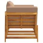 Garden bench with cushions 2 in 1 solid acacia wood by vidaXL, garden benches - Ref: Foro24-367582, Price: 239,46 €, Discount: %