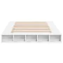 White engineered wood bed frame 160x200 cm by vidaXL, Beds and slatted bases - Ref: Foro24-3280461, Price: 176,28 €, Discount: %