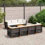 8-piece garden sofa set and black synthetic rattan cushions by vidaXL, Garden sets - Ref: Foro24-3261752, Price: 674,14 €, Di...