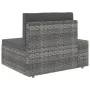 2-seater gray synthetic rattan sectional sofa by vidaXL, Modular outdoor sofas - Ref: Foro24-49525, Price: 223,47 €, Discount: %