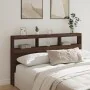 Oak brown headboard with LED light 180x17x102 cm by vidaXL, Headboards and footboards - Ref: Foro24-839216, Price: 112,87 €, ...