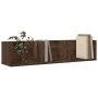 Wall furniture 2 units oak brown engineered wood by vidaXL, Shelves and shelves - Ref: Foro24-840442, Price: 36,52 €, Discoun...