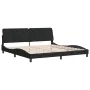 Bed frame with black velvet headboard 200x200 cm by vidaXL, Beds and slatted bases - Ref: Foro24-3207943, Price: 260,61 €, Di...