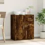 Smoked oak engineered wood sideboard 60x31x70 cm by vidaXL, Sideboards - Ref: Foro24-840482, Price: 75,29 €, Discount: %