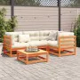 5-piece garden sofa set with wax-brown pine wood cushions by vidaXL, Garden sets - Ref: Foro24-3299424, Price: 534,92 €, Disc...