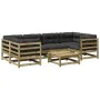 7-piece garden sofa set with impregnated pine wood cushions by vidaXL, Garden sets - Ref: Foro24-3299315, Price: 695,82 €, Di...