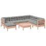 8-piece garden sofa set with Douglas fir wood cushions by vidaXL, Garden sets - Ref: Foro24-3299561, Price: 638,32 €, Discoun...