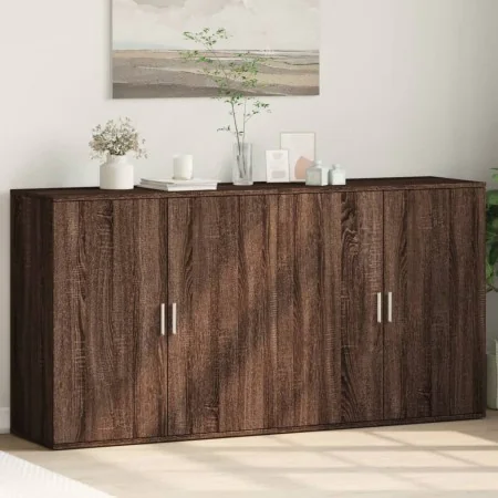 Sideboards 2 Stk. Eichenholzwerkstoff braun 79x38x80 cm von vidaXL, Sideboards - Ref: Foro24-3276608, Preis: 167,72 €, Rabatt: %