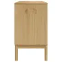 Aparador FLORO madera maciza de pino marrón cera 114x43x74 cm de vidaXL, Aparadores - Ref: Foro24-374023, Precio: 196,01 €, D...