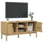 FLORO TV-Schrank aus massivem, wachsbraunem Kiefernholz, 114 x 43 x 55 cm von vidaXL, TV-Möbel - Ref: Foro24-374014, Preis: 1...