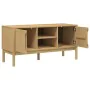 FLORO TV-Schrank aus massivem, wachsbraunem Kiefernholz, 114 x 43 x 55 cm von vidaXL, TV-Möbel - Ref: Foro24-374014, Preis: 1...