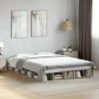 Estructura de cama madera de ingeniería gris hormigón 150x200cm de vidaXL, Camas y somieres - Ref: Foro24-3280471, Precio: 16...