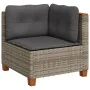 Garden sofa set with cushions 5 pieces gray synthetic rattan by vidaXL, Garden sets - Ref: Foro24-3261810, Price: 380,13 €, D...