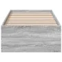 Sonoma gray engineered wood bed frame 90x200 cm by vidaXL, Beds and slatted bases - Ref: Foro24-3281061, Price: 93,01 €, Disc...