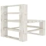 5-piece white wooden garden pallet furniture set by vidaXL, Garden sets - Ref: Foro24-3052180, Price: 423,48 €, Discount: %