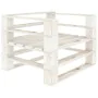 5-piece white wooden garden pallet furniture set by vidaXL, Garden sets - Ref: Foro24-3052180, Price: 423,48 €, Discount: %