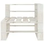 5-piece white wooden garden pallet furniture set by vidaXL, Garden sets - Ref: Foro24-3052180, Price: 423,48 €, Discount: %