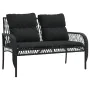 4-piece garden sofa set with black synthetic rattan cushions by vidaXL, Garden sets - Ref: Foro24-368727, Price: 346,12 €, Di...