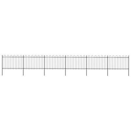 Garden fence with black steel arrow tips 10.2x1.2 m by vidaXL, fence panels - Ref: Foro24-277670, Price: 475,65 €, Discount: %