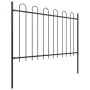 Garden fence with black steel arrow tips 10.2x1.2 m by vidaXL, fence panels - Ref: Foro24-277670, Price: 475,65 €, Discount: %