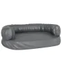 Gray synthetic leather foam dog bed 60x42 cm by vidaXL, Beds for dogs - Ref: Foro24-171316, Price: 34,73 €, Discount: %