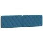 Padded velvet blue headboard 200 cm by vidaXL, Headboards and footboards - Ref: Foro24-374751, Price: 90,46 €, Discount: %