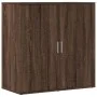 Oak brown engineered wood sideboard 79x38x80 cm by vidaXL, Sideboards - Ref: Foro24-840519, Price: 85,89 €, Discount: %