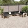 Gartensofa-Set 8-teilig aus massivem Kiefernholz von vidaXL, Gartensets - Ref: Foro24-3299574, Preis: 402,91 €, Rabatt: %