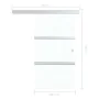 Schiebetür mit Softstopps ESG Glas silber 102,5x205 cm von vidaXL, Türen - Ref: Foro24-288063, Preis: 311,07 €, Rabatt: %