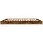 Smoked oak engineered wood bed frame 180x200cm by vidaXL, Beds and slatted bases - Ref: Foro24-842004, Price: 120,66 €, Disco...