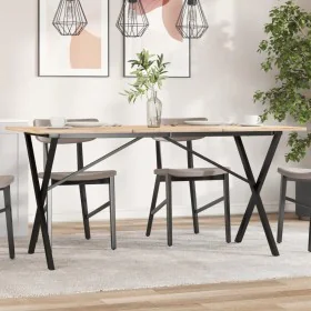 Cast iron X structure dining table legs 140x60x73 cm by vidaXL, Table legs - Ref: Foro24-357911, Price: 62,44 €, Discount: %