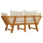 Garden bench with cushions 2 in 1 solid acacia wood by vidaXL, garden benches - Ref: Foro24-367579, Price: 280,78 €, Discount: %