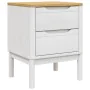 FLORO bedside table solid white pine wood 45x39x57 cm by vidaXL, Nightstands - Ref: Foro24-374003, Price: 77,94 €, Discount: %