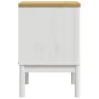 FLORO bedside table solid white pine wood 45x39x57 cm by vidaXL, Nightstands - Ref: Foro24-374003, Price: 77,94 €, Discount: %