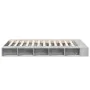 Concrete gray engineered wood bed frame 120x200cm by vidaXL, Beds and slatted bases - Ref: Foro24-3280485, Price: 154,08 €, D...