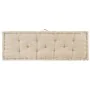 Cushion for pallets beige cotton 120x40x7 cm by vidaXL, Cushions for chairs and sofas - Ref: Foro24-48679, Price: 50,14 €, Di...