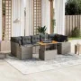 Garden sofa set 8 pieces and gray synthetic rattan cushions by vidaXL, Garden sets - Ref: Foro24-3272551, Price: 613,49 €, Di...