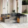 Set mit 10 Gartensofas mit Kissen synthetisches Rattangrau von vidaXL, Gartensets - Ref: Foro24-3274126, Preis: 702,47 €, Rab...