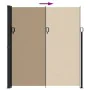 Einziehbare Seitenmarkise grau taupe 220x500 cm von vidaXL, Sonnenschirme - Ref: Foro24-4004484, Preis: 129,35 €, Rabatt: %