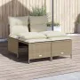 Gartensofa-Set mit Kissen, 4-teilig, beiges synthetisches Rattan von vidaXL, Gartensets - Ref: Foro24-368375, Preis: 187,32 €...