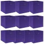 Storage boxes 10 pcs purple fabric 32x32x32 cm by vidaXL, Storage baskets - Ref: Foro24-288355, Price: 47,03 €, Discount: %