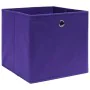 Storage boxes 10 pcs purple fabric 32x32x32 cm by vidaXL, Storage baskets - Ref: Foro24-288355, Price: 47,03 €, Discount: %