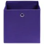 Storage boxes 10 pcs purple fabric 32x32x32 cm by vidaXL, Storage baskets - Ref: Foro24-288355, Price: 47,03 €, Discount: %