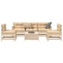 Gartensofa-Set 6-teilig aus massivem Kiefernholz von vidaXL, Gartensets - Ref: Foro24-3250728, Preis: 363,00 €, Rabatt: %