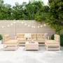 Gartensofa-Set 6-teilig aus massivem Kiefernholz von vidaXL, Gartensets - Ref: Foro24-3250728, Preis: 363,00 €, Rabatt: %